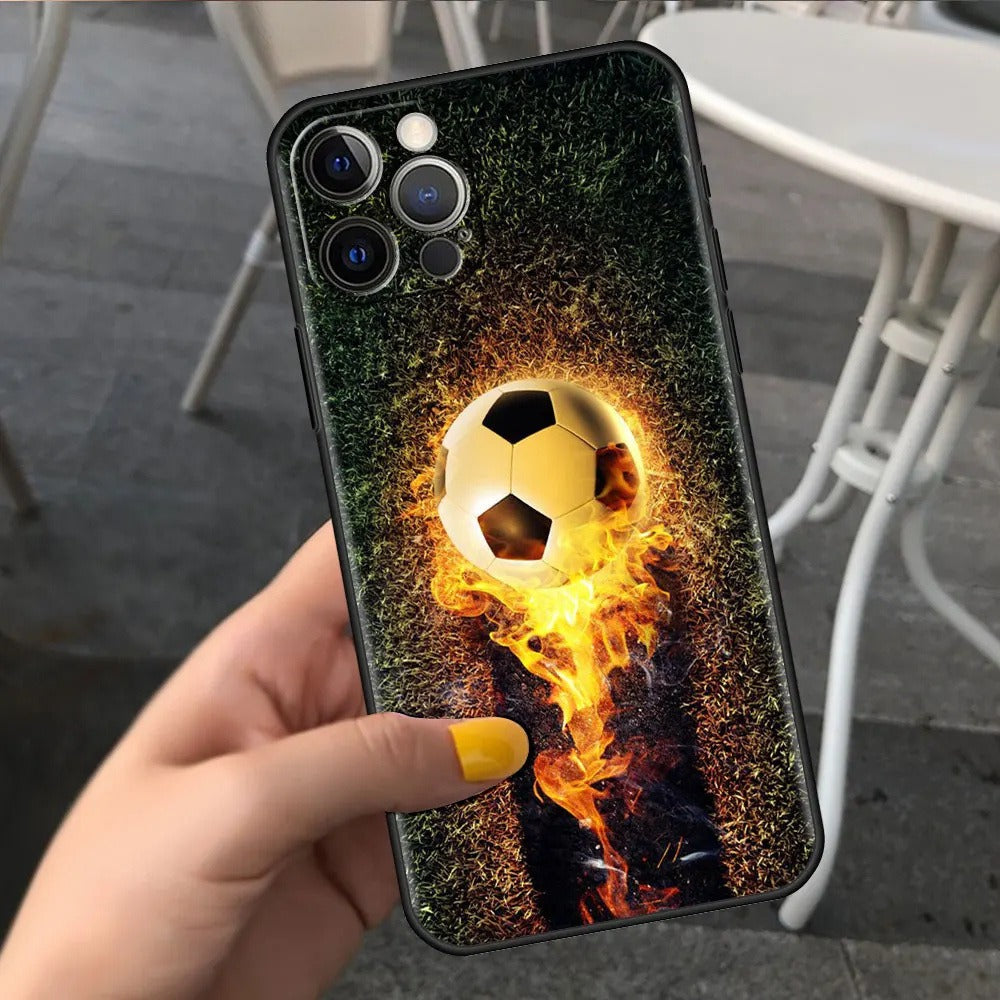 Funda iPhone 15 Diseño Fútbol — Protectora Original, Varios Colores