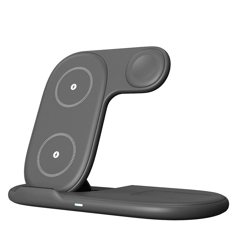 Cargador Inalámbrico Plegable 3 en 1 — iPhone, Auriculares y Reloj