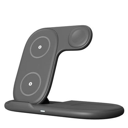 Cargador Inalámbrico Plegable 3 en 1 — iPhone, Auriculares y Reloj