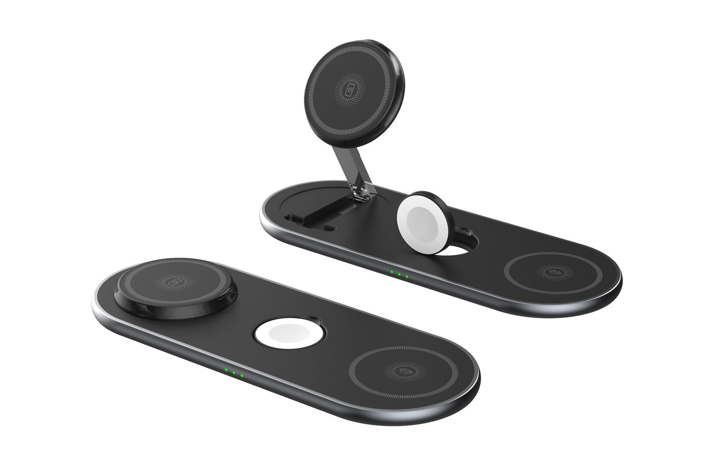 Cargador Inalámbrico Magnético 3 en 1 — Plegable, Carga Rápida Apple