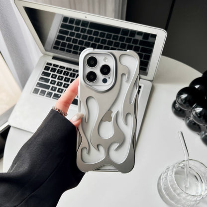 Summer heat dissipation hollow out suitable for iPhone 16 Promax phone case Apple 13 simple anti drop protective case