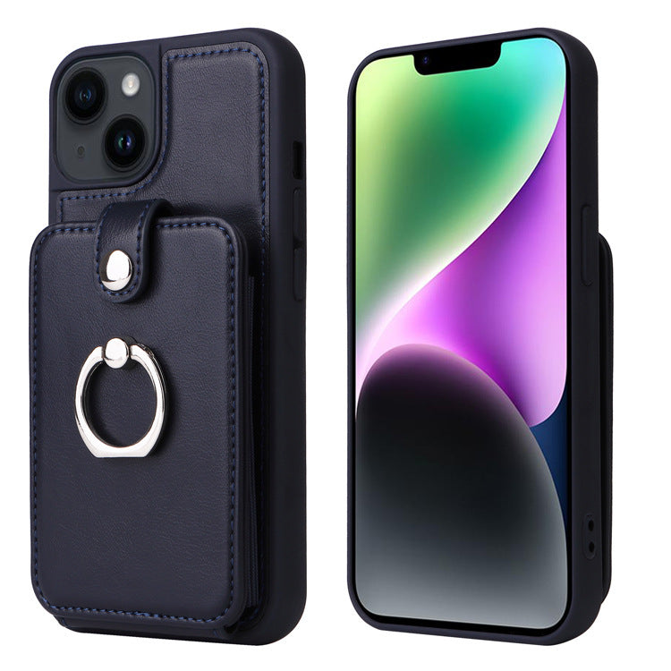 Funda iPhone Tipo Cartera con Acordeón — Cuero PU, Tapa Magnética, iPhone 13/14 Pro Max