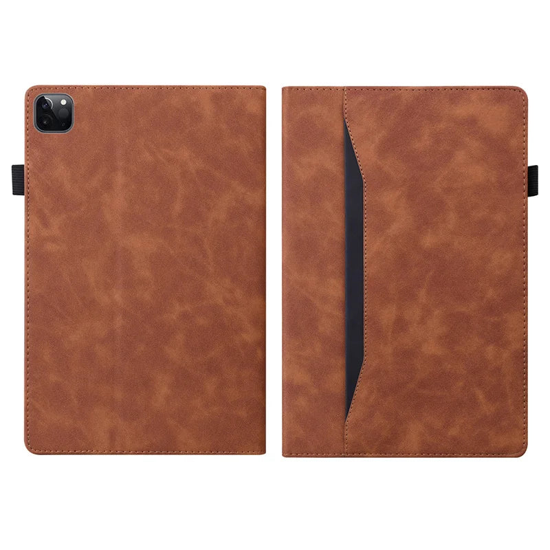 Funda iPad Pro 11/13 Pulgadas 2024 M4 — Cuero PU, Tapa Folio, Uso Profesional