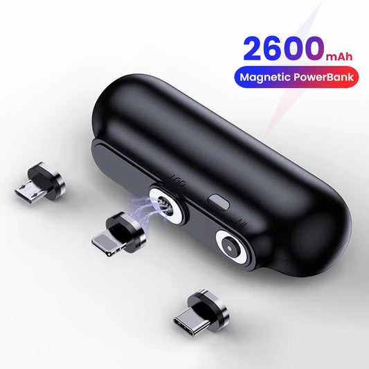 Power Bank Magnético Mini 2600mAh — Compatible MagSafe iPhone y Android