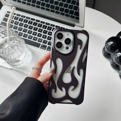 Summer heat dissipation hollow out suitable for iPhone 16 Promax phone case Apple 13 simple anti drop protective case