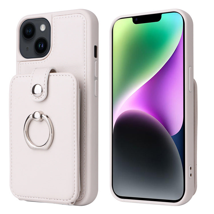 Funda iPhone Tipo Cartera con Acordeón — Cuero PU, Tapa Magnética, iPhone 13/14 Pro Max