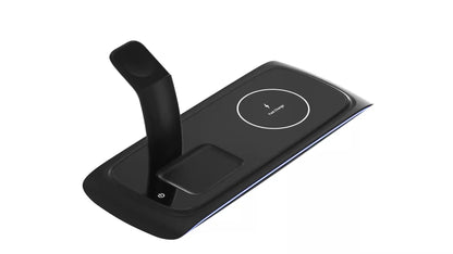 Cargador Inalámbrico 3 en 1 — Apple Watch, iPhone y AirPods, 15W