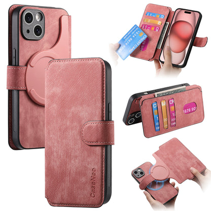 New magnetic separation suitable for Apple 16 mobile phone case Magsafe strong magnetic iPhone15 flip cover leather case 14 case