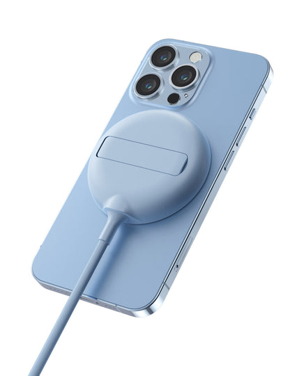 Cargador Inalámbrico Magnético con Soporte — Compatible iPhone 13/14