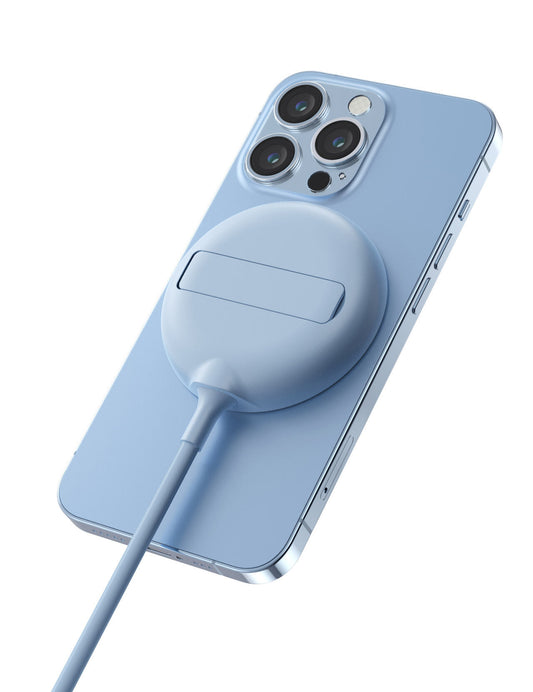 Cargador Inalámbrico Magnético con Soporte — Compatible iPhone 13/14