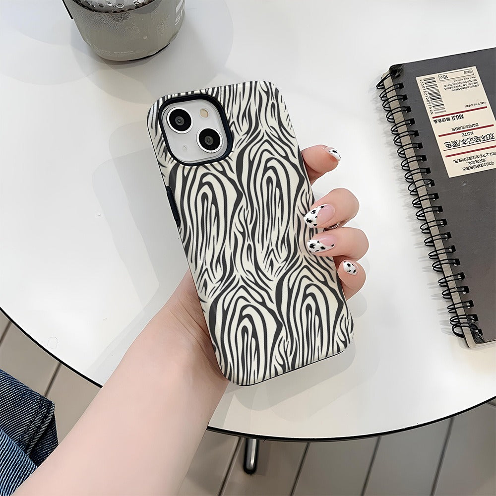 Tiger pattern Apple 16 phone protective case 2-in-1 film case phone case Apple 15pm hard case 13