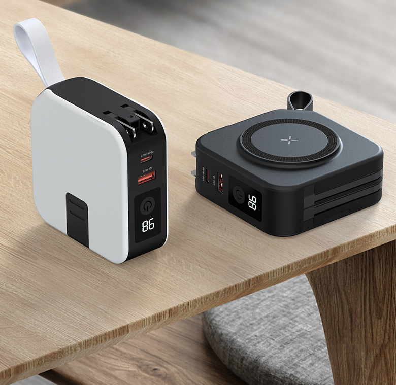 Power Bank Magnético 5 en 1 — 22.5W Inalámbrico, 10000mAh, para Viajes
