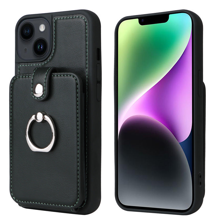 Funda iPhone Tipo Cartera con Acordeón — Cuero PU, Tapa Magnética, iPhone 13/14 Pro Max