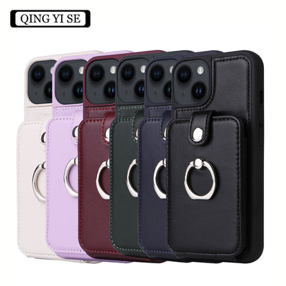 Funda iPhone Tipo Cartera con Acordeón — Cuero PU, Tapa Magnética, iPhone 13/14 Pro Max