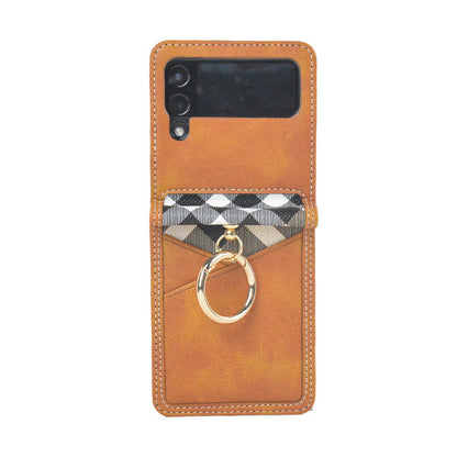 Funda Cuero PU para Móviles Plegables — Samsung Z Flip 3/4, Huawei P50 Pocket, Motorola Razr