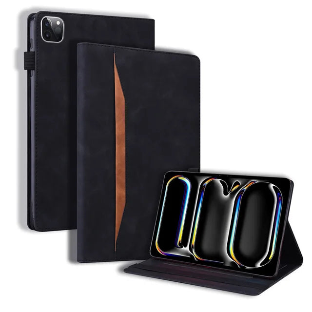 Funda iPad Pro 11/13 Pulgadas 2024 M4 — Cuero PU, Tapa Folio, Uso Profesional