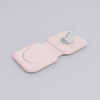 3-in-1 dual foldable wireless charger suitable for wireless charging of Apple Watch and iPhone