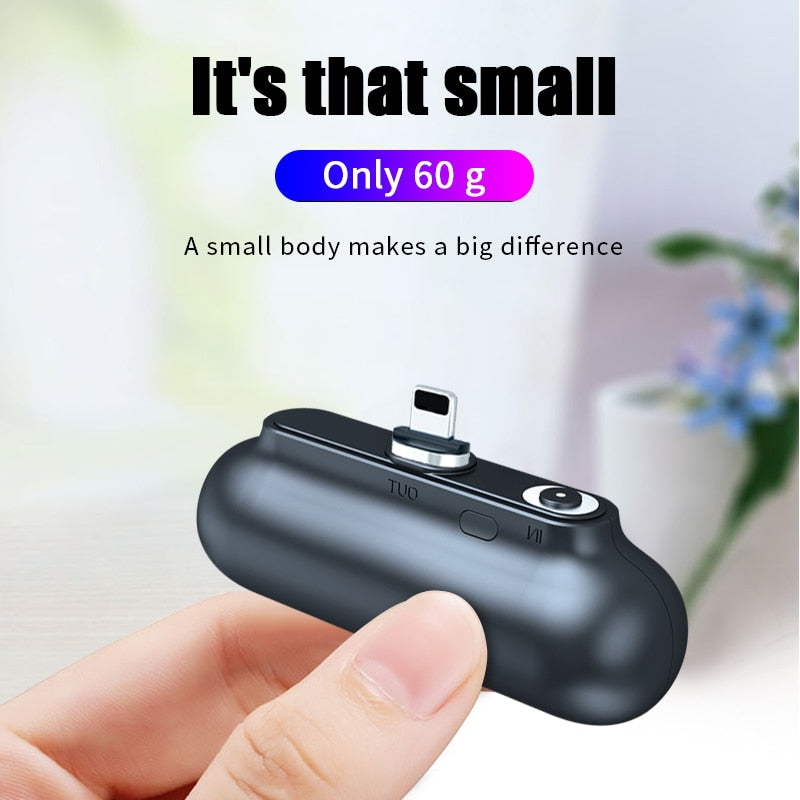 Power Bank Magnético Mini 2600mAh — Compatible MagSafe iPhone y Android