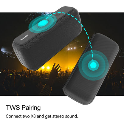 Altavoz Bluetooth XDOBO X8 60W — Subwoofer, IPX5 Resistente al Agua, 15h Batería