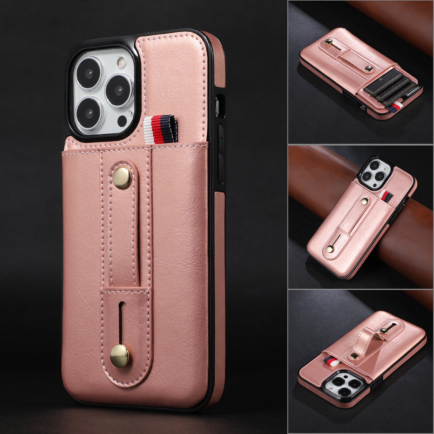 Funda iPhone con Tarjetero y Soporte — TPU Antigolpes, Compatible iPhone 11/12/13/14/15
