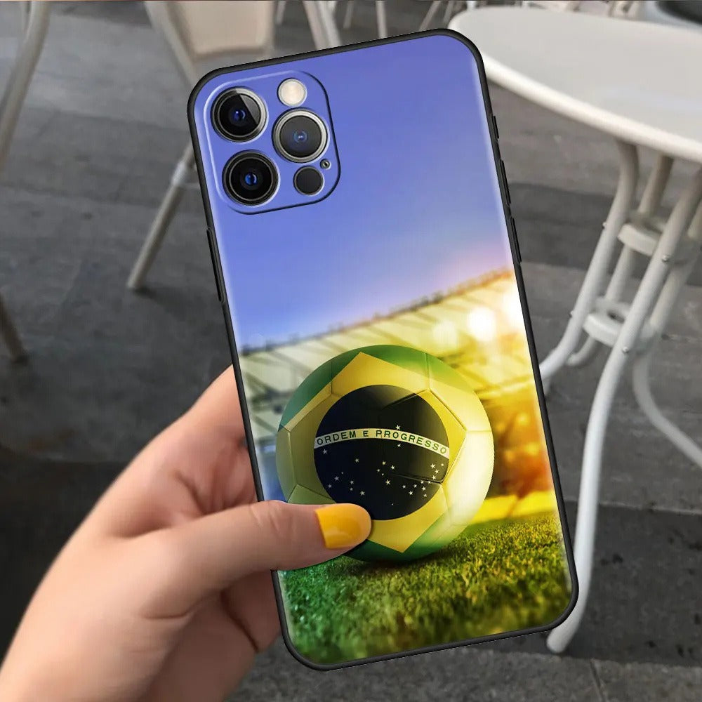 Funda iPhone 15 Diseño Fútbol — Protectora Original, Varios Colores
