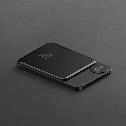 Power Bank Metálico Ultrafino con Carga Inalámbrica Rápida — Estilo Industrial