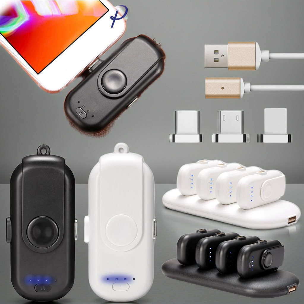 1000mAh Portable Charging PowerBank USB Magnetic Mini Mobile Power PoverBank External Battery Charger For Xiaomi For IPhone